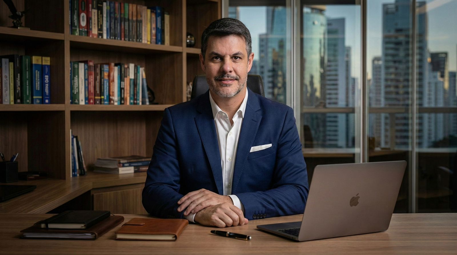 Marco Antonio Araujo Junior em seu escritório
